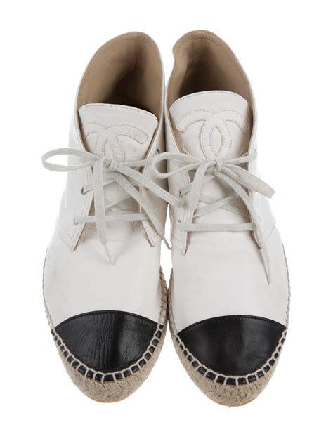 chanel womens espadrilles|Chanel high top espadrilles.